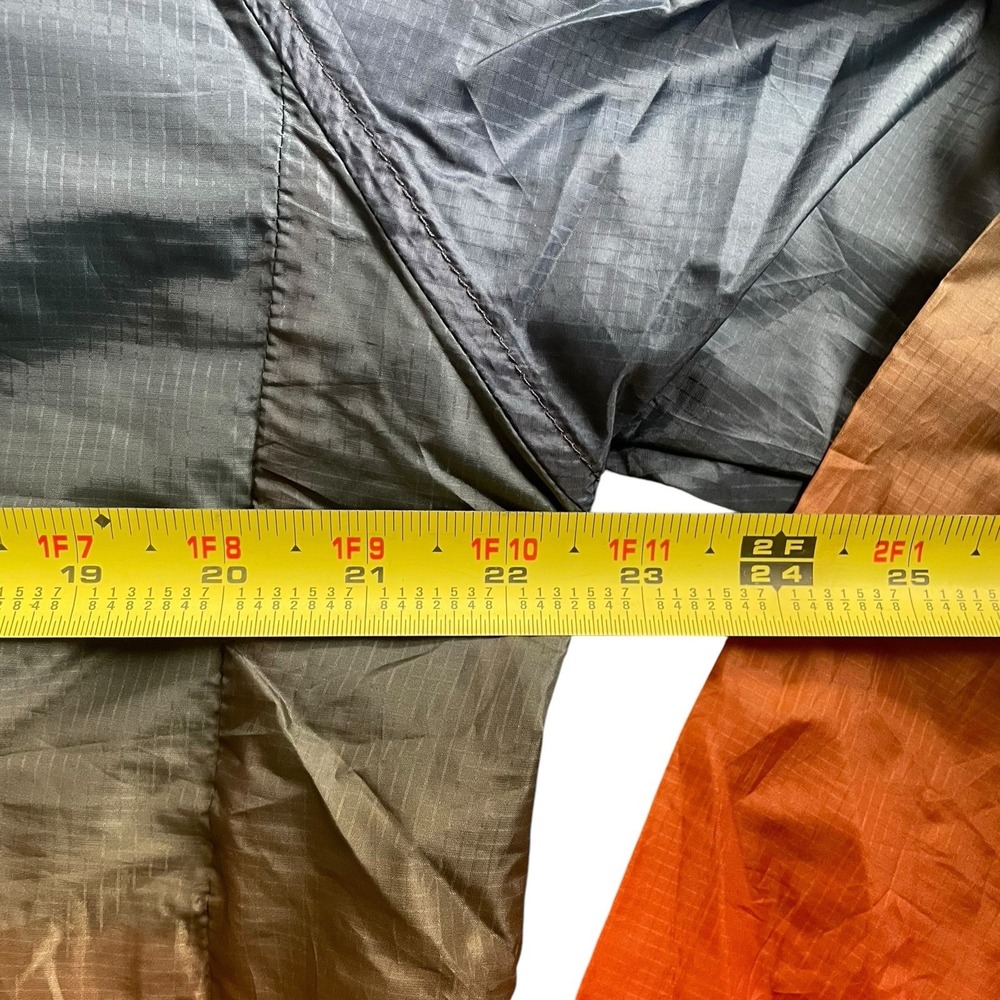 American Eagle Performance mens size small hooded windbreaker ombre orange blue - Picture 6 of 6
